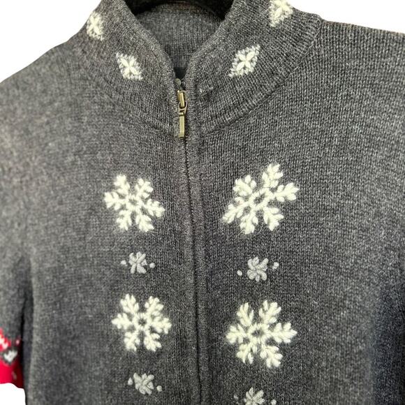 Guide Series Vintage Women's Nordic Snowflake Collared Christmas Sweater Size XS - Picture 3 of 6